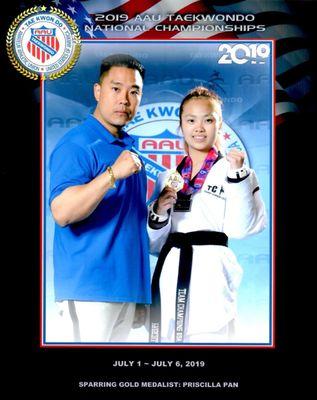 Master Priscilla 2019 US National Champion and US National Junior Team Member