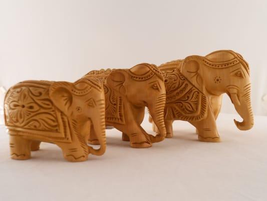Carved Elephants for the collector