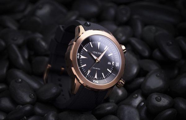 Studio Photography - of Vincero's Vessel Silicone watch.