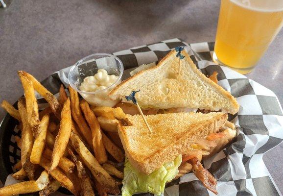BLT w/Fries ($6 + $2 for fries).