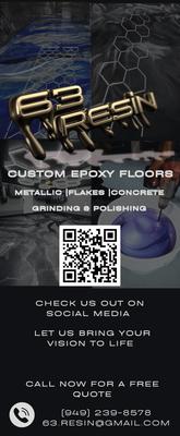 A flyer with our business information