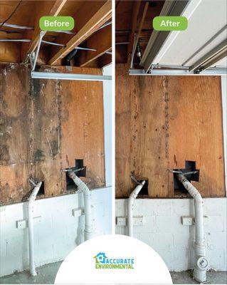 Before and after remediation