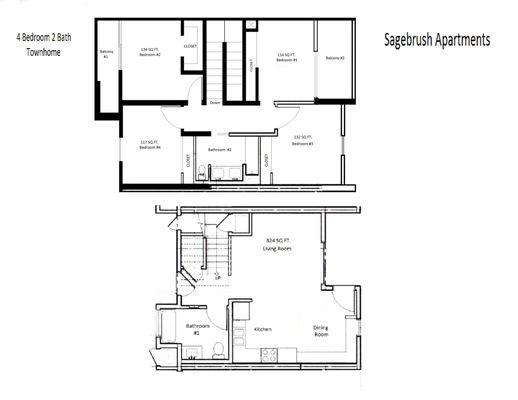 4 Bedroom Floor Plan