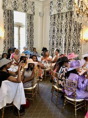 Ladies having tea at The Duke Mansion