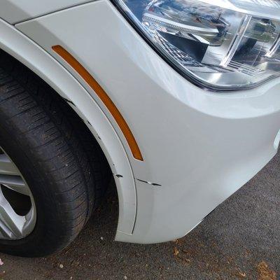 Tow truck hitting my car and then taking off