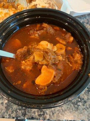 What happens with your menudo guys don't change the quality what is this ?We couldn't eat this breakfast it's really awful!!!!