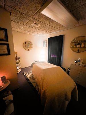 Her space was clean, warm, and comfortable.