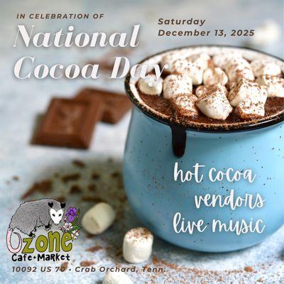 National Cocoa Day December 13!