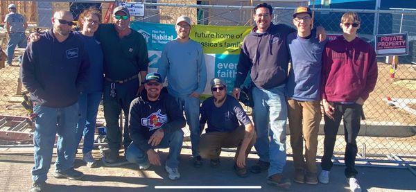 Habitat for Humanity Build - Dec 2023