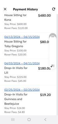 This is my income from rover for 24. Please let me know if you get this. Karen Jacobson, 2183960658.