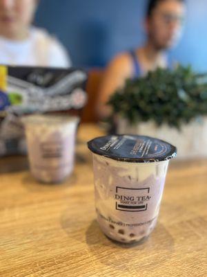 Mashed Taro Green Milk Tea