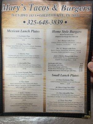 Mary's Tacos and Burgers