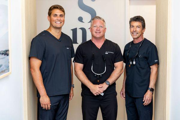 Dr. Scott Gore, Dr. Tad Mosher and Dr. Jared Hoover of Midlothian Dental Center