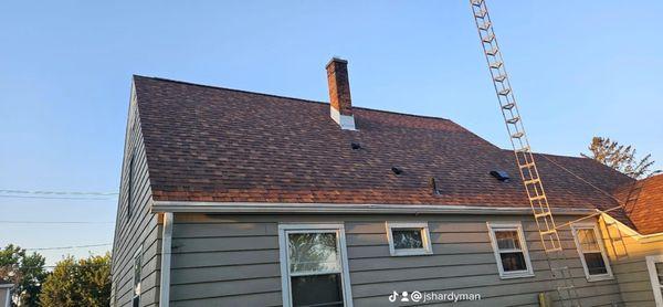 This is the back, and chimney repair as well.