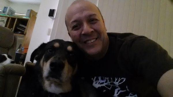 Me and the best member of the staff.