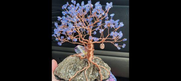 Wren's Crystal & Oil Art