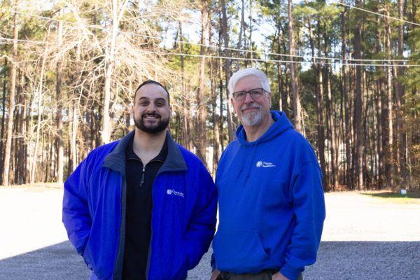 Owner Jose Rey and his father-in-law Dan, who helps on our warehouse/delivery team.