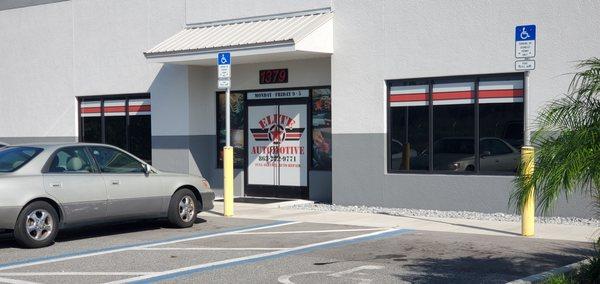 Handicap parking close to entry