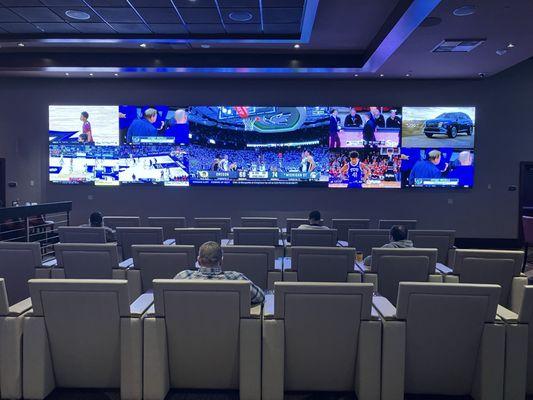 Race track viewing section