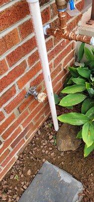 Can't even tell they dug and PVC underground...