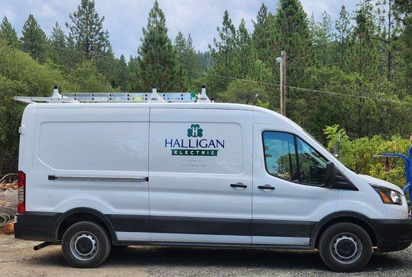 The Halligan Electric van.