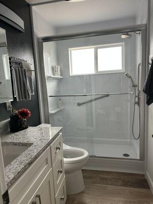 New shower