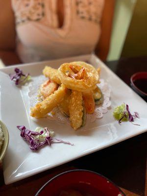 Tempura dinner meal