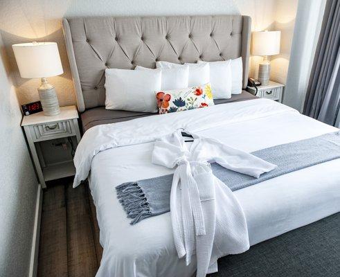 Executive / King Suite for a great nights sleep.