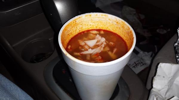16 oz menudo $3.
