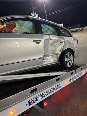 Totaled VW Passat Wagon