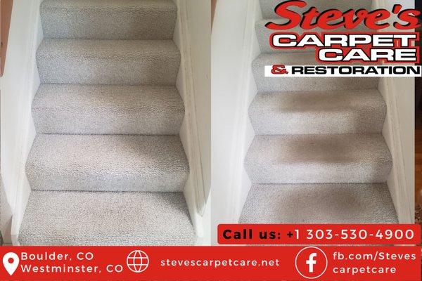 Revive your stairs with Steve's Carpet Cleaning!
