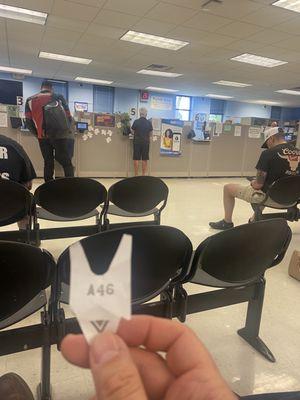 Only 20 ahead of me and already been here an hour!