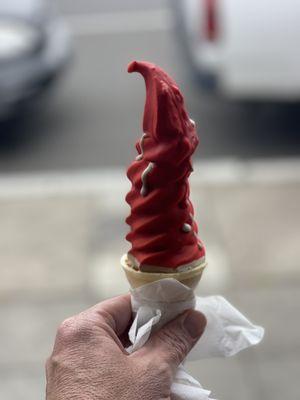 Medium twist dipped in cherry