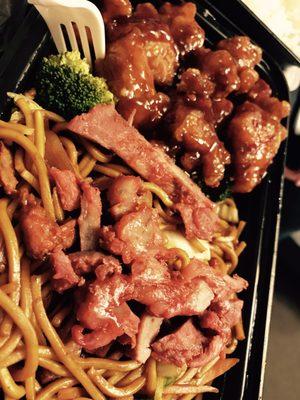 Lo Mein and Generals Chicken
