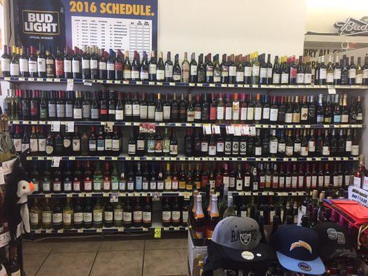 Big wine selection