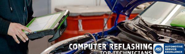We do Computer Reflashing and we have top technicians here at Creekside Automotive.