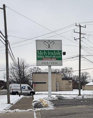 Melvindale Physical Therapy Signage