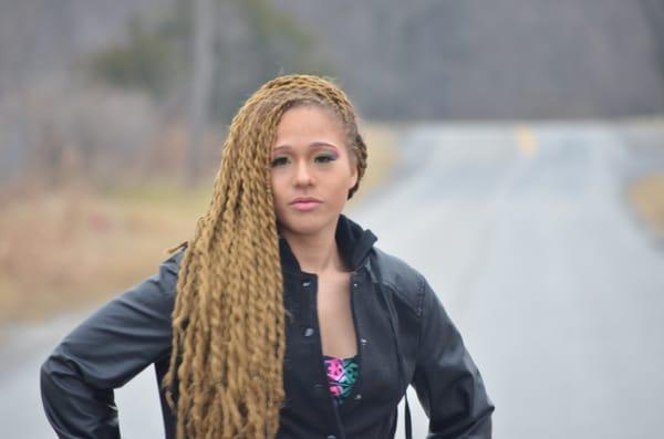 Dramatic/Editorial makeup and styling look by Tiffany Walker for Plush UNLTD.