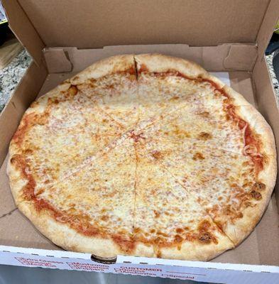 Large plain pizza
