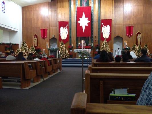 Christmas at church of at Louis de Montfort.