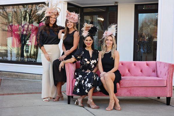 Turn heads in one of our custom headpieces for the Kentucky Derby