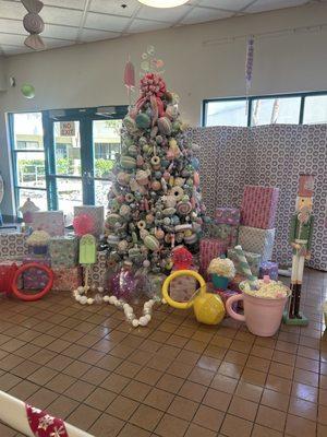Holiday decoration in the main lobby