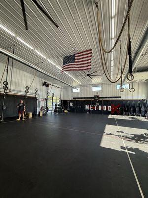 The gym is well-equipped and stays nicely ventilated, even during the summer heat
