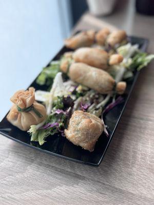 Crispy Money Bag Shrimp Dumplings