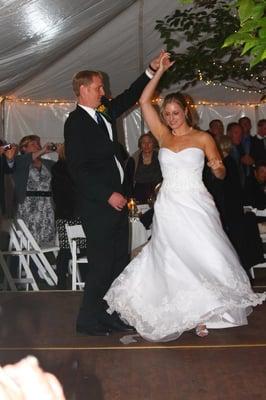 Jeff and Katie do their first dance - a Swing.