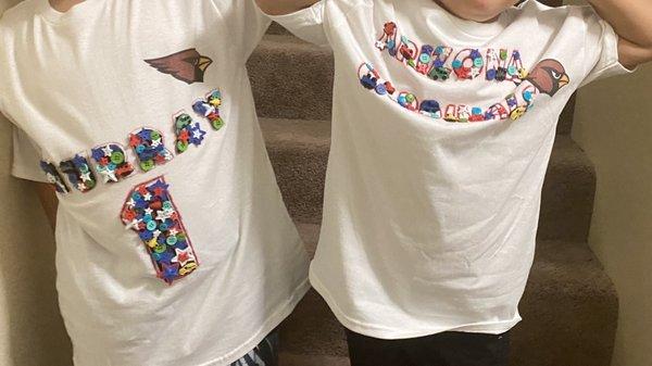 Boys teacher after we finished with our little project.