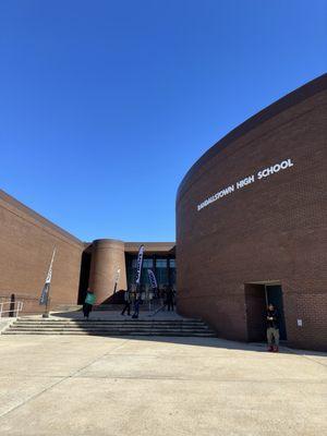 Front of the building