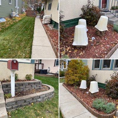Front yard clean-up