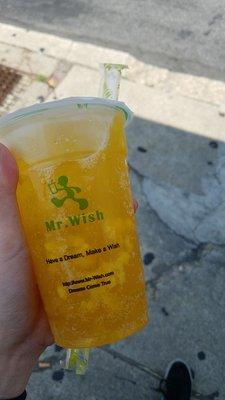 Peach and mango sparkling babo