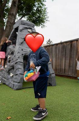 Easter egg hunt at Kinderwood Preschool